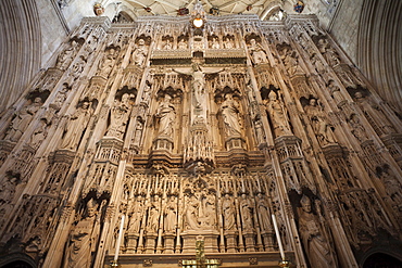 Detail of the Quire, Winchester Cathedral, Winchester, Hampshire, England, United Kingdom, Europe