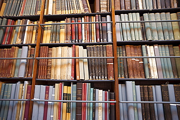 Book display, Victoria and Albert Museum, London, England, United Kingdom, Europe