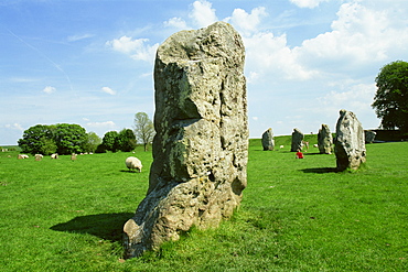 Avebury Stone Circle, UNESCO World Heritage Site, Avebury, Wiltshire, England, United Kingdom, Europe