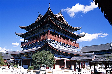 Mu Family Mansion, Wan Juan Pavilion, Ming Dynasty, Old Town, UNESCO World Heritage Site, Lijiang, Yunnan Province, China, Asia