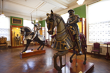 Armoury display, The Wallace Collection Art Gallery, London, England, United Kingdom, Europe