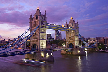 Tower Bridge and River Thames, London, England, United Kingdom, Europe
