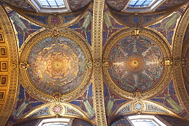 Mosaic ceiling of the Quire, St. Pauls Cathedral, London, England, United Kingdom, Europe