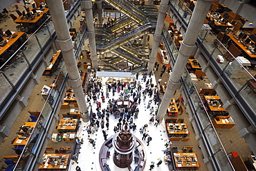 Interior of Lloyds Insurance Building, City of London, London, England, United Kingdom, Europe