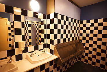 Urinals in men's public toilet