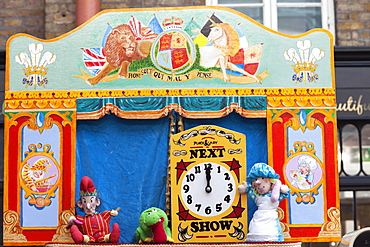 Punch and Judy Stage Show detail, England, United Kingdom, Europe