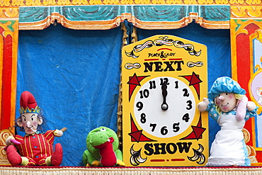 Punch and Judy Stage Show detail, England, United Kingdom, Europe