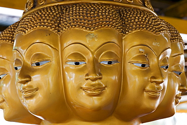 Buddha statue in Wat Na Phra Men, Ayutthaya Historical Park, Ayutthaya, Thailand, Southeast Asia, Asia