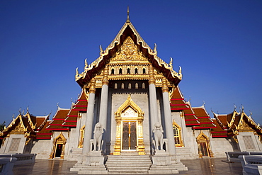 The Marble Temple (Wat Benchamabophit), Bangkok, Thailand, Southeast Asia, Asia