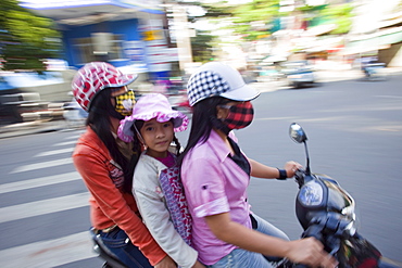 Motorbikes, Danang, Vietnam, Indochina, Southeast Asia, Asia