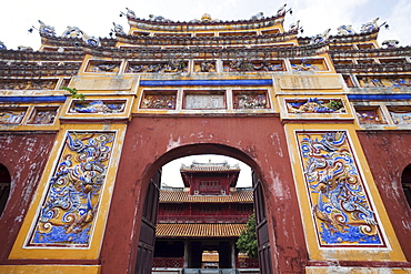 To Mieu Temple Gateway, Imperial Enclosure, Citadel, Hue, UNESCO World Heritage Site, Vietnam, Indochina, Southeast Asia, Asia