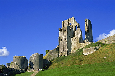 Corfe Castle, Corfe, Dorset, England, United Kingdom, Europe