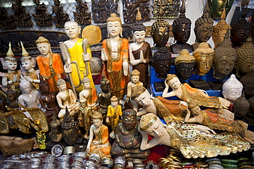 Souvenir stall at Doi Suthep, Chiang Mai, Thailand, Southeast Asia, Asia