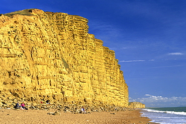 Cliffs at West Bay, Dorset, Jurassic Coast, UNESCO World Heritage Site, Dorset, England, United Kingdom, Europe