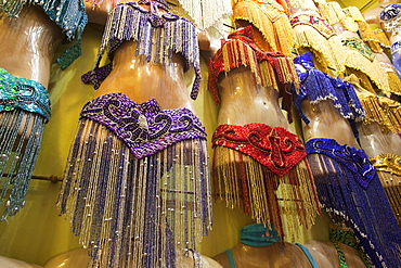 Belly dancing costumes for sale, Grand Bazaar, Sultanahmet, Istanbul, Turkey, Europe