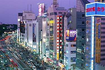 Ueno at night, Tokyo, Honshu, Japan, Asia