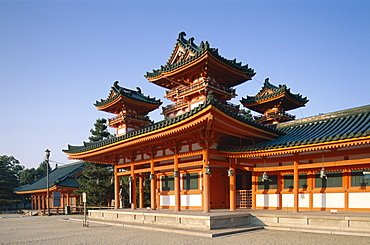 Heian Shrine (Heian-jingu), Kyoto, UNESCO World Heritage Site, Honshu, Japan, Asia