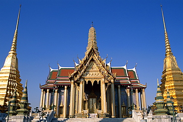 Wat Phra Kaeo, Grand Palace, Bangkok, Thailand, Southeast Asia, Asia