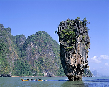 Phangnga Bay, James Bond Island (Ko Khao Phing Kan), Phuket, Thailand, Southeast Asia, Asia