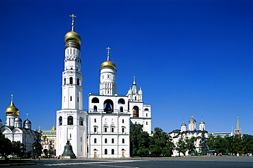 Ivan The Great Bell Tower, Kremlin, UNESCO World Heritage Site, Moscow, Russia, Europe