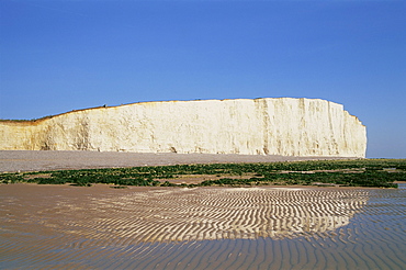 Beach and cliffs near Beachy Head, Eastbourne, Sussex, England, United Kingdom, Europe