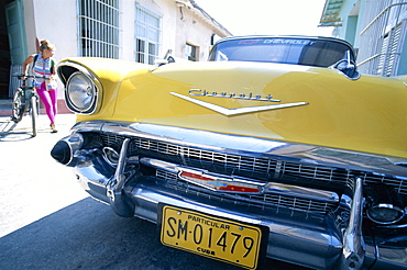 Vintage car, Trinidad, Cuba, West Indies, Central America