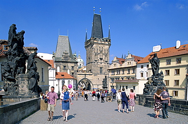 Charles Bridge (Karluv most), Prague, UNESCO World Heritage Site, Czech Republic, Europe