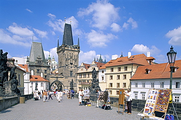 Charles Bridge (Karluv most), Prague, UNESCO World Heritage Site, Czech Republic, Europe