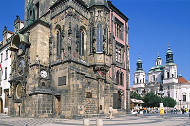 Old Town Hall, Old Town Square (Staromestske namesti), Prague, UNESCO World Heritage Site, Czech Republic, Europe