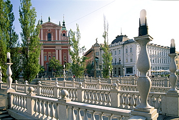 The Triple Bridge (Tromostovje), Ljubljana, Slovenia, Europe