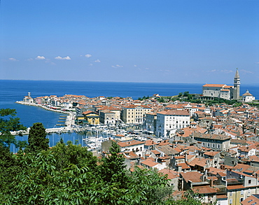 Town view, Piran, Primorska Region, Slovenia, Europe