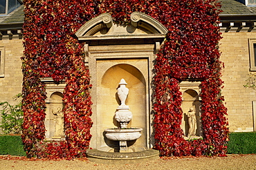 Autumn leaves, Belton House, Grantham, Lincolnshire, England, United Kingdom, Europe