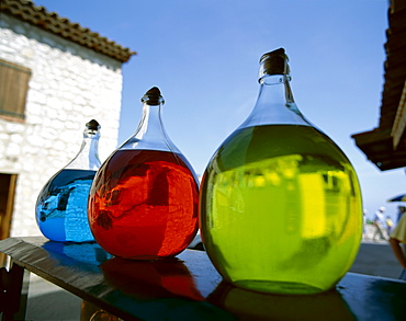 Perfume jars, Grasse, Provence, Cote d'Azur, France, Europe