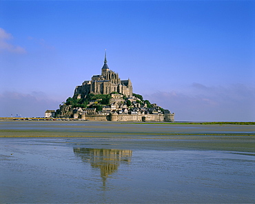 Mont-St.-Michel (Abbaye de Mont-St.-Michel), UNESCO World Heritage Site, Mont-St.-Michel, Normandy, France, Europe