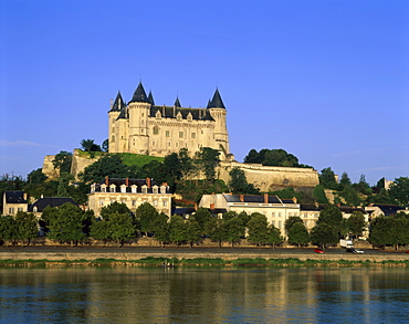 Saumur Castle (Chateau de Saumur), Saumur, Maine et Loire, Loire Valley, France, Europe