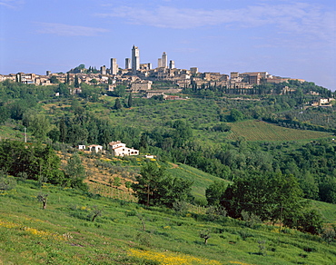 Medieval towers, San Gimignano, UNESCO World Heritage Site, Tuscany (Toscana), Italy, Europe