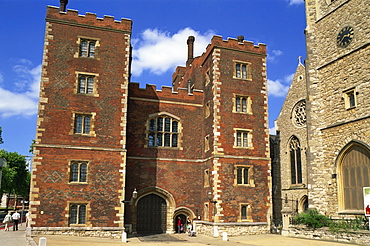 Lambeth Palace, residence of the Archbishop of Canterbury, Lambeth, London, England, United Kingdom, Europe