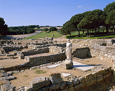Archaeological site, ruins, Empuries, Catalonia, Spain, Europe