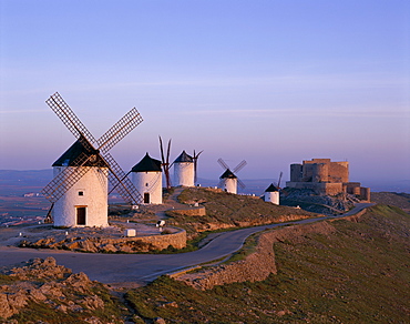 Windmills, Consuegra, La Mancha, Castilla-la Mancha, Spain, Europe