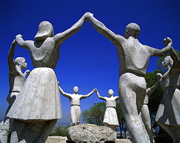 Sardana dancers, Barcelona, Catalonia, Spain, Europe