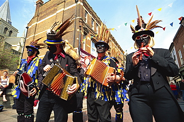 Musicians at Sweeps Festival, Rochester, Kent, England, United Kingdom, Europe