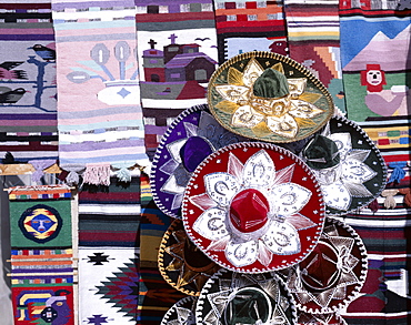 Souvenir store selling sombreros, Cancun, Yucatan, Mexico,  North America