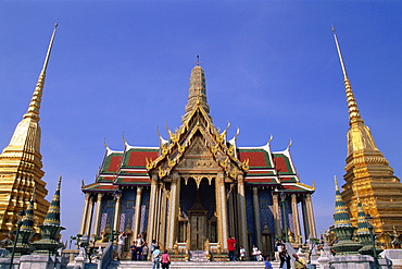 Wat Phra Kaew, Grand Palace, Bangkok, Thailand, Southeast Asia, Asia