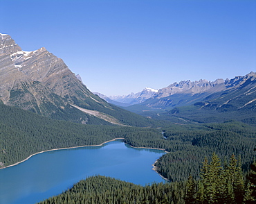 Peyto Lake, Banff National Park, UNESCO World Heritage Site, The Rockies, Alberta, Canada, North America