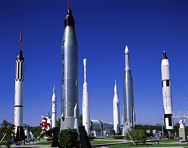 Space Rockets exhibition, NASA, Kennedy Space Centre, Cape Canaveral, Florida, United States of America, North America