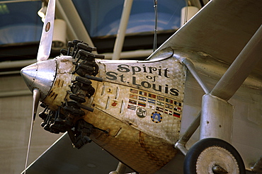 Spirit of St. Louis aeroplane, National Air and Space Museum, Washington, DC, United States of America, North America