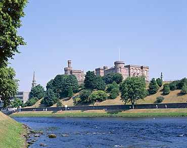 Inverness Castle and Ness River, Inverness, Scotland, United Kingdom, Europe