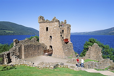 Loch Ness and Urquhart Castle, Highlands, Scotland, United Kingdom, Europe