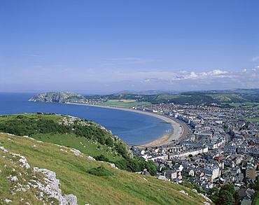 Coast and town of Llandudno, Wales, United Kingdom, Europe