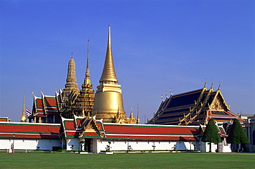 Wat Phra Kaeo, Grand Palace, Bangkok, Thailand, Southeast Asia, Asia